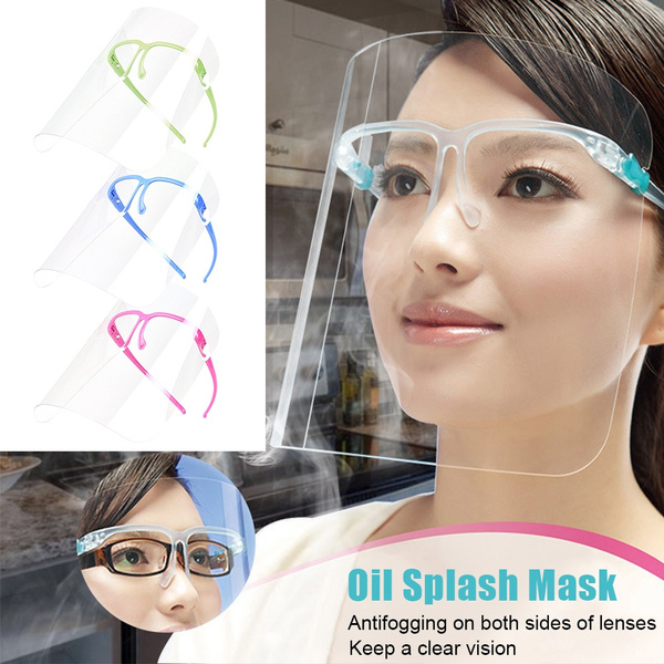 Transparent Face Shield Dust-proof Full Face Cover Safety Glasses 