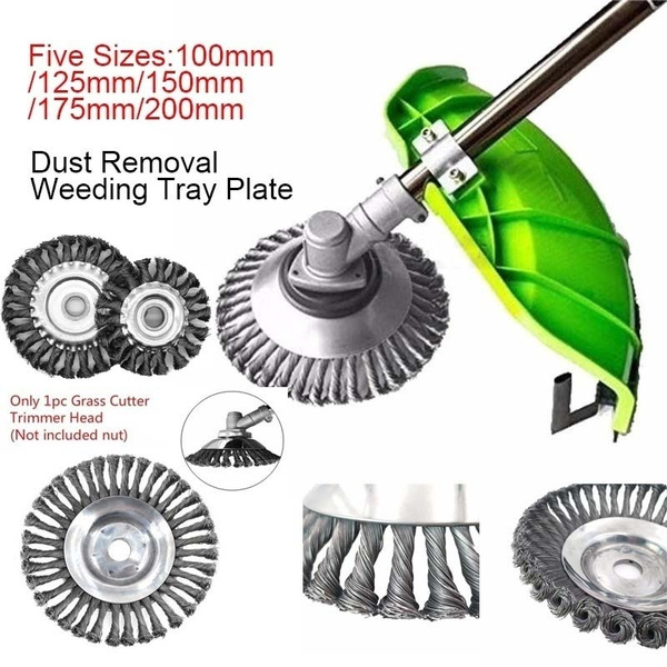 Details about   8Inch Steel Wire Trimmer Head Grass Brush Cutter Dust Removal Weeding Plate for 
