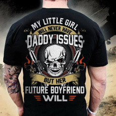 skull, fathersdayshirt, daddytshirt, gunshirt