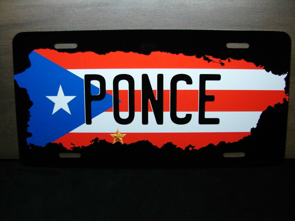 Nostalgic Metal Sign Home D cor Puerto Rico Flag Ponce Isla Del Encanto Home Wall Posters Wish