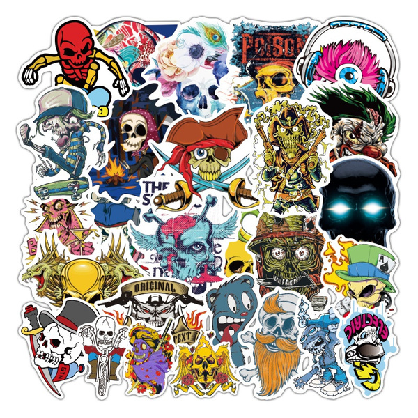 50PCS Terror Series Sticker Graffiti Skeleton Stickers For Car Styling Bike Motorcycle Phone Laptop Travel Luggage Cool Funny Sticker | Wish 50PCS Terror Series Sticker Graffiti Skeleton Stickers For Car Styling Bike Motorcycle Phone Laptop Travel Luggage Cool Funny Sticker | Wish