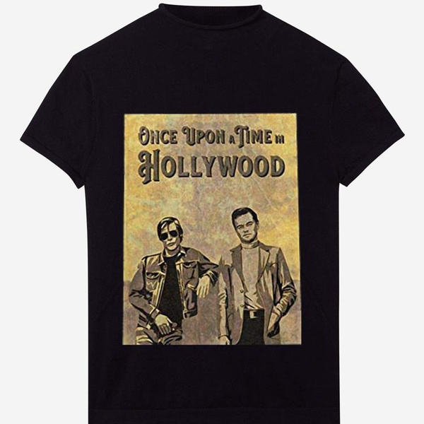 Brad pitt once upon a sales time in hollywood t shirt