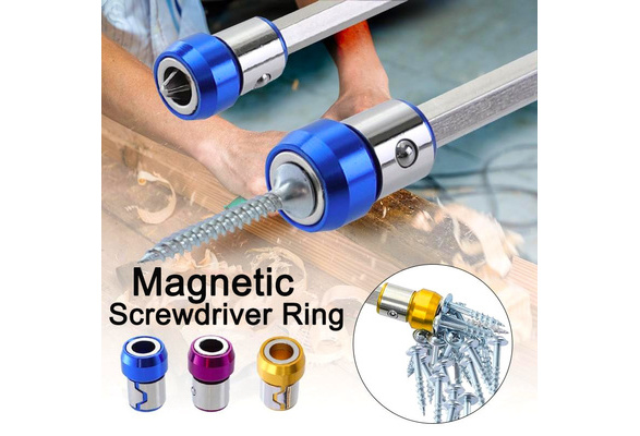 YANGYANPING Magnetic Ring Alloy Electric Magnetic Ring Screwdriver Bits Anti-Corrosion Strong Magnetizer Phillips Drill bit Magnetic Ring