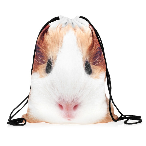 Drawstring Backpack Cute Guinea Pigs Gym Bag