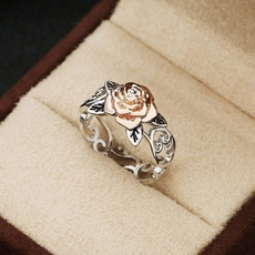 roseflowerring, Flowers, 925 sterling silver, wedding ring