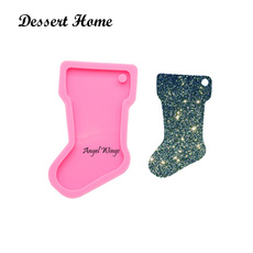 christmassocksiliconemold, epoxyandresincraftmold, diyepoxycraftmold, Socks