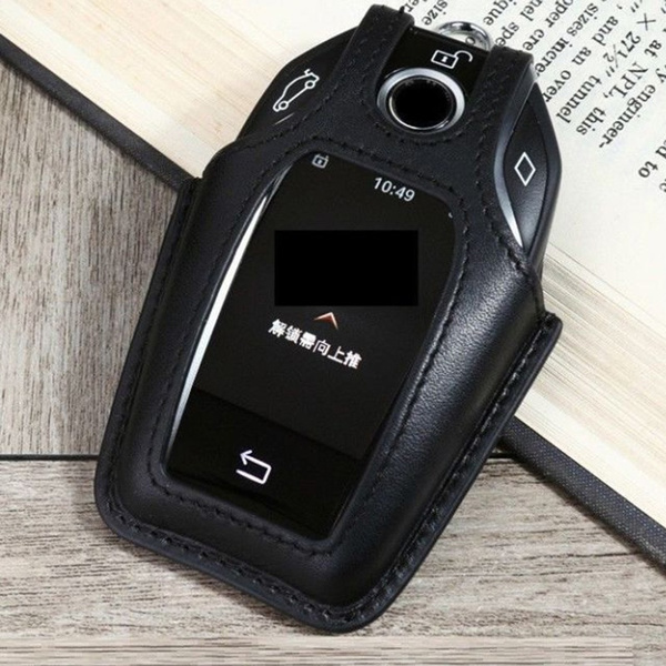 Leather Car Key Cover for bmw 5 series 2018 7 series 2017 2018 key holder remote