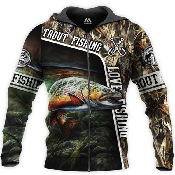 fishing zip up hoodies