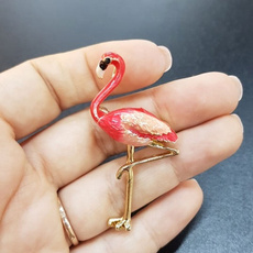 cute, flamingo, Pins, broochesfordresse