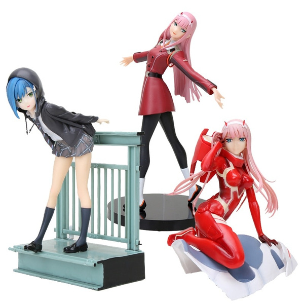 Anime Figure Toys DARLING in the FRANXX Zero Two Red Clothes Girls