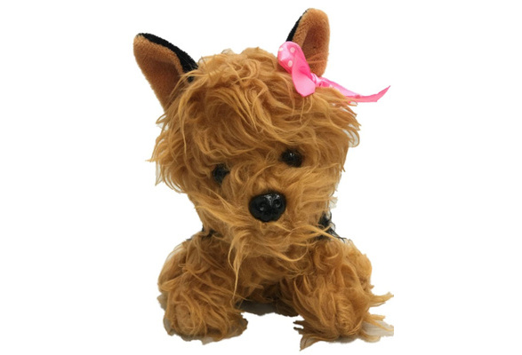 Terrier Puppy Dog Pal Dan Dee Plush 7" Brown & Black Yorkie Stuffed Animal 