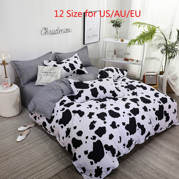 cow pattern bed set