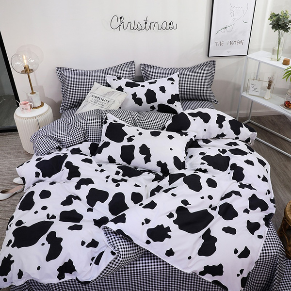 cow print bed sheets single