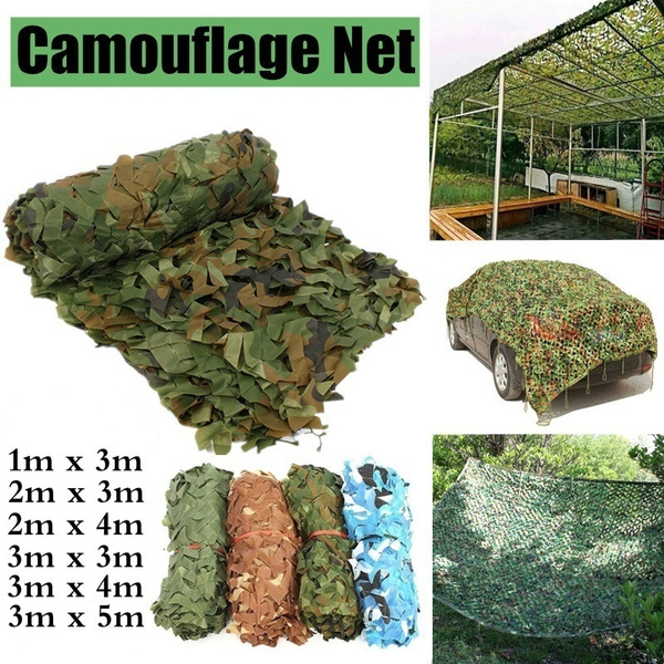 Camo Net Camouflage Netting Hunting Shooting Hide Army Woodland Truck shelter 