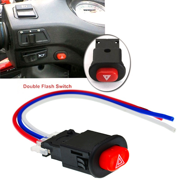 Motorcycle Switch Motorcycle Hazard Light Switch Button Double Flash