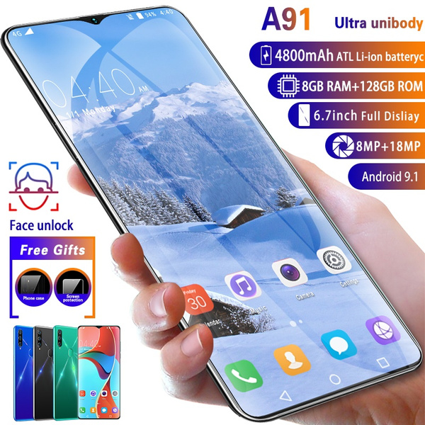 6.7 inch Mobile phone Android9.1 - RAM8GB+ROM128GB Memory Cell