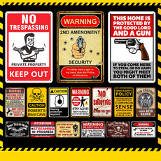 Funny, Decor, warningsign, Home Decor