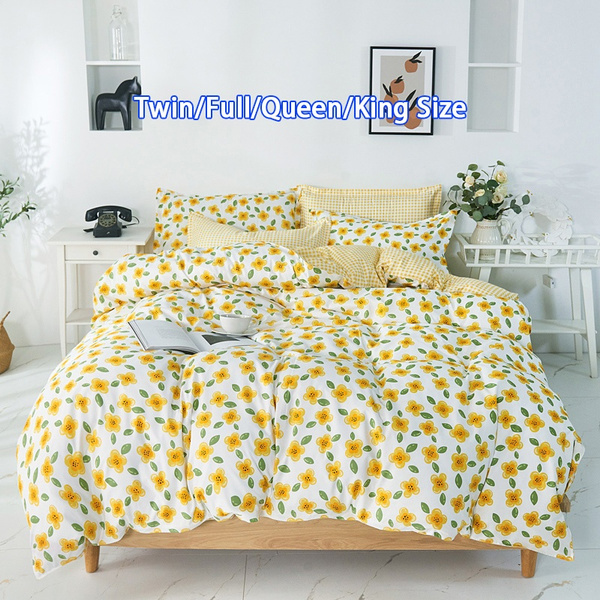 yellow bed sheets