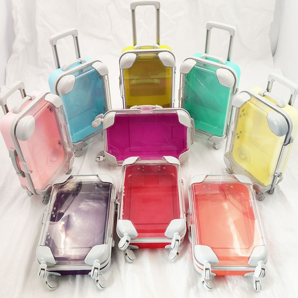 5pcs false eyelashes packaging box pink luggage lashes suitcase