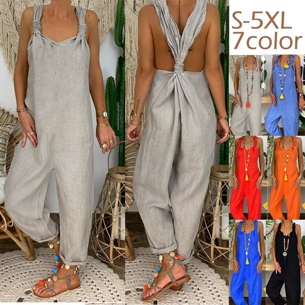 Loose cheap linen overalls