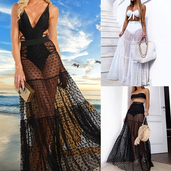 Fashion Swimming Beach Wrap Skirt Women Chiffon Swimwear Bikini