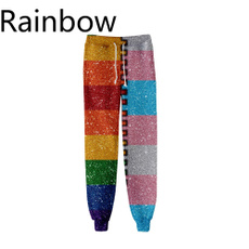 rainbow, plus, Plus Size, pants
