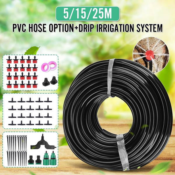 15~25m DIY/Auto Micro Drip Irrigation kit Garden Greenhouse Self Watering Hose 15~25m DIY/Auto Micro Drip Irrigation kit Garden Greenhouse Self Watering Hose