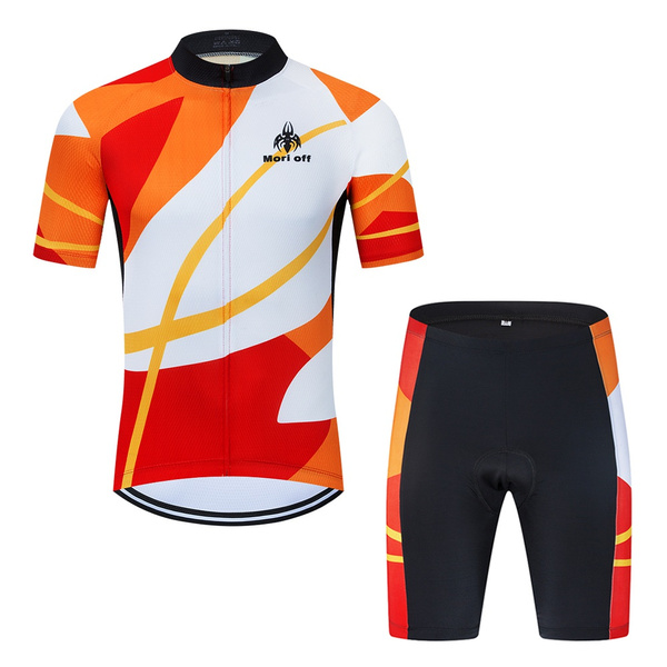 Mori Off Men Casual Mountain Bike Riding Jersey Kits Gel Pad Road Bike  Racing Shorts Set | Wish