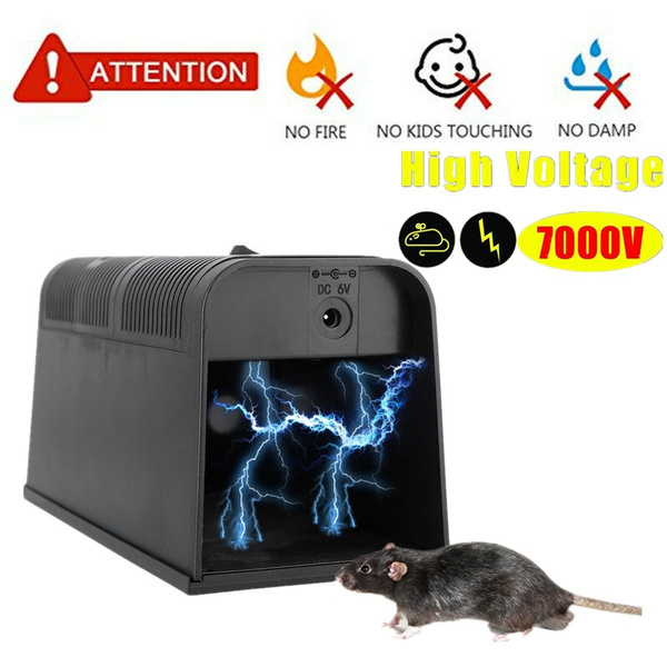 Electric Rat Trap That Kill Instantly, Upgraded Electric Mouse Trap with 7000V High Voltage Shock, Size: 11