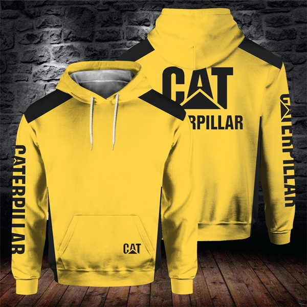 2020 Spring Sweatshirts Caterpillar 3D Printed Hoodies Fashion Outdoors Sweatshirts Casual Pullover Sweater