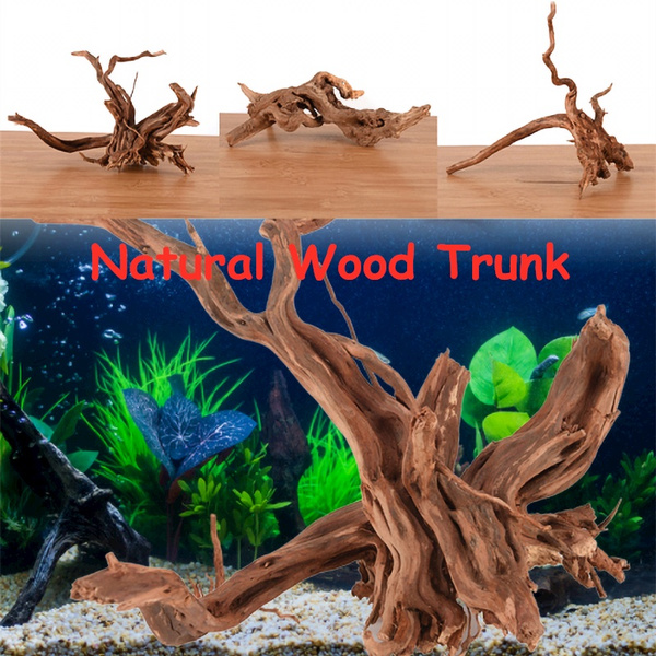 Wood Natural Trunk Driftwood Tree Aquarium Fish Tank Plant Decor Ornament PoJB 