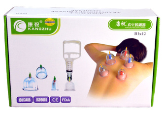 kangzhu12cupbiomagnetic, 12cupbiomagnetic, chinesecuppingtherapyset, Chinese