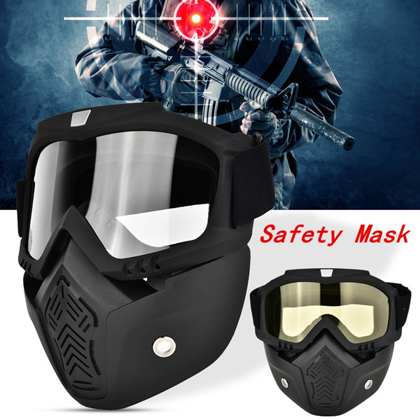 Anti-fog Safety Full Face Mask Shock Resistance Protective Eyewear Tactical Mas 