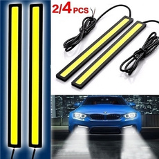 2/4Pcs 17cm Universal COB LED Strip Car Daytime Running Fog Lamp DRL Driving Strip Light Flexible Led Strip Waterproof