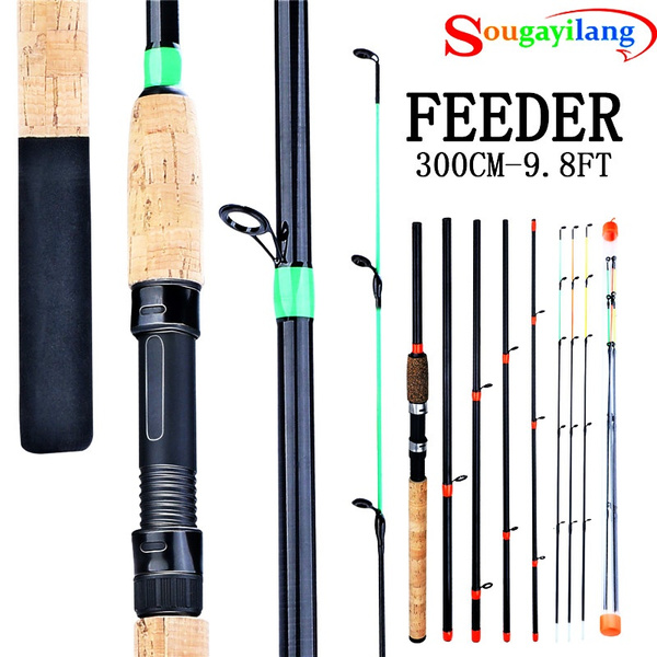 3M/9.8Ft Feeder Rod Carp Fishing Rods 6 Piece High Carbon Super Power Fishing  Spinning Rod Fishing Tackle Rod Pole