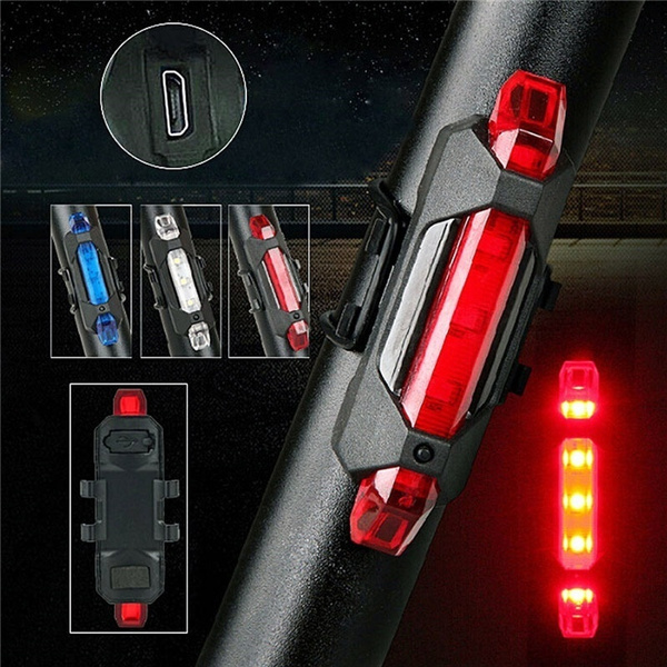 Waterproof Bike Light Bicycle USB Rechargeable LED Rear Tail Bike Lamp/Taillight 