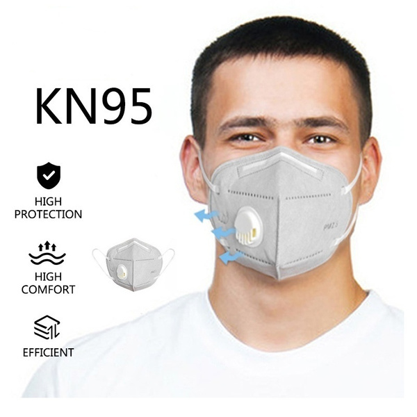 5PCS KN95 Respirator For Wind And Dust Filtration Of PM2.5 With