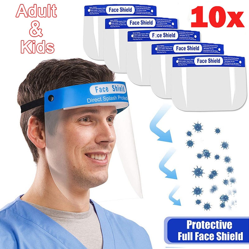 Saniswink-Anti-fog Adjustable Full Face Shield Eye & Head Protection,Anti-saliva Dustproof Face Cover Baseball Cap Children Kids Protective Hat Black 
