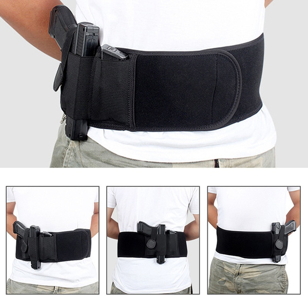 Tactical Belly Band Concealed Carry Gun Holst Universal Pistol Holster