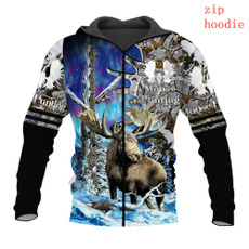 3D hoodies, Fashion, Coat, Hunting