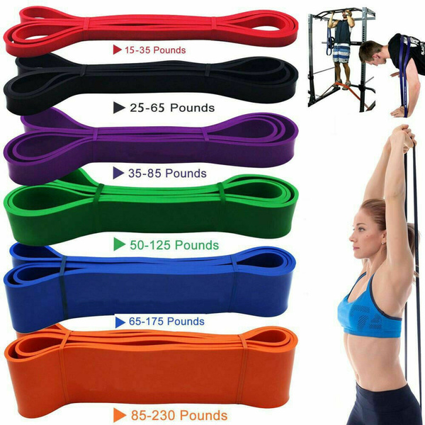 Resistance Bands Loop Crossfit Yoga Pull Up Exercise Fitness Strength Training 