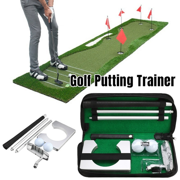 Portable Golf Putter Putting Trainer Set Indoor Training Equipment | Wish