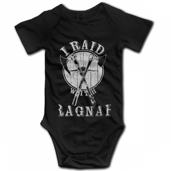 I Raid With Ragnar Vikings Baby Rompersuit/Playsuit