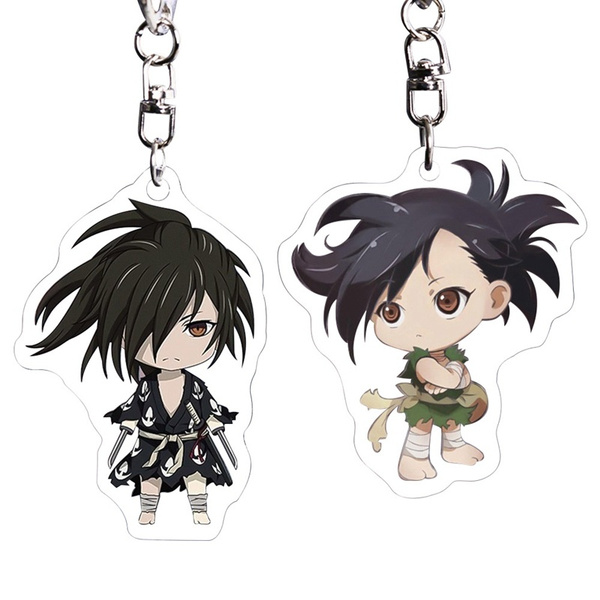 1Pcs New Anime Dororo Hyakkimaru Cosplay Charm Keyring Acrylic Keychain  Phone Pendant