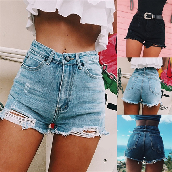Amazon.com: NIPOJIDDE Independence Day Ripped Denim Shorts for Women Loose  Frayed Hem Stretch Jeans Summer Casual Daily Leggings : Clothing, Shoes &  Jewelry