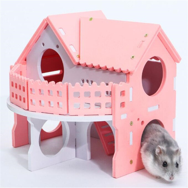 House Bed Cage Nest For Small Animal Pet Hamster Chinchilla Squirrel Castle Toys 