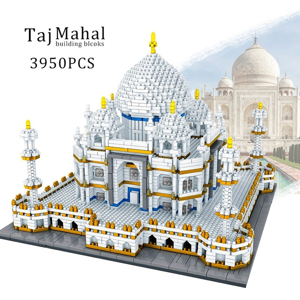 2169-3950pcs Diamond Building Blocks Taj Mahal Palace Model India