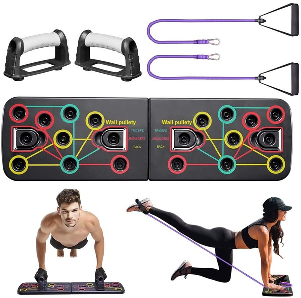14 in 1 Push Up Fitness Board with Resistance Bands SetFree Fast Shipping