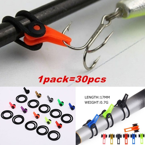 New Fishing Rod Pole Hook Keeper Lure Spoon Bait Holder Accessories Tackle T6W2 