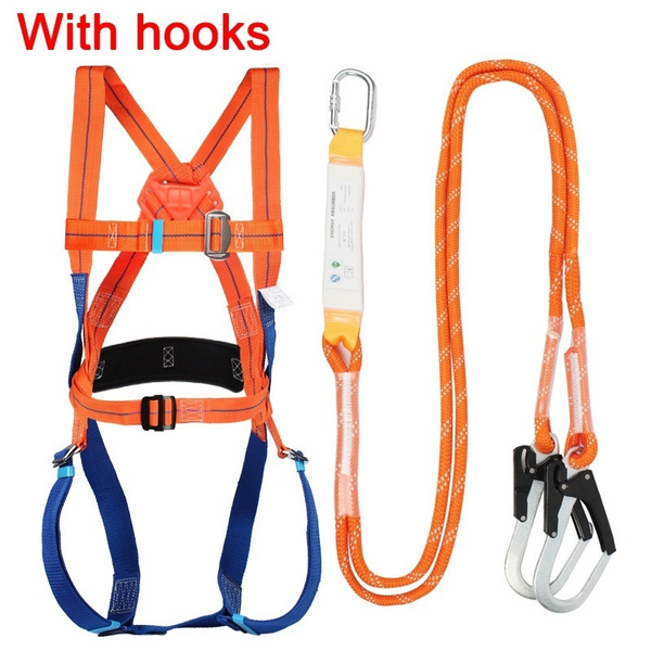 Safety Rock Climbing Fall Protection Waist Belt Harness with D-Ring Gear 